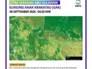 Abu Vulkanik Anak Krakatau Mulai Menjauh dari Indonesia, Ini Kata BMKG