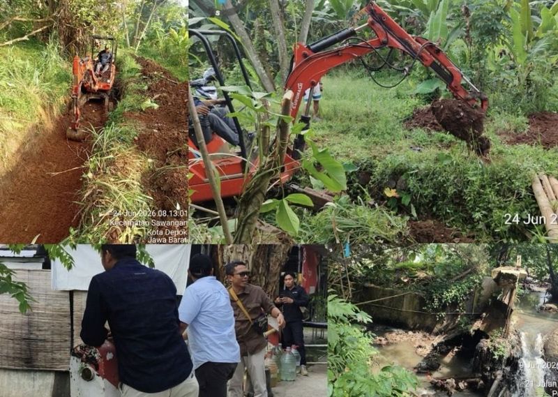 Dinas PUPR Depok mulai perbaiki pintu air rusak bertahun-tahun
