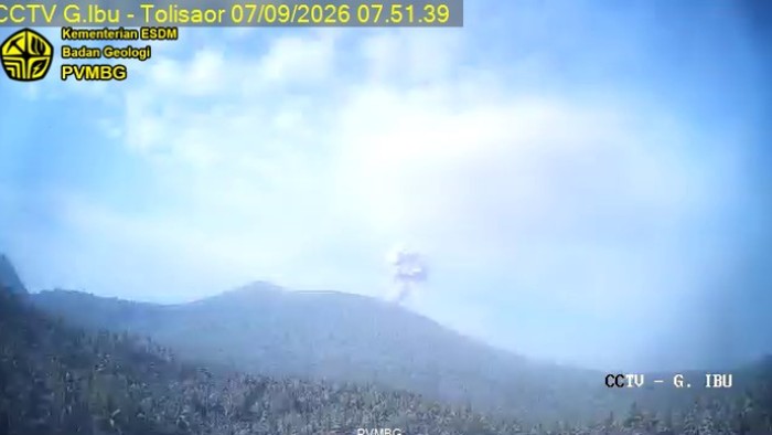 Gunung Ibu di Maluku Utara.