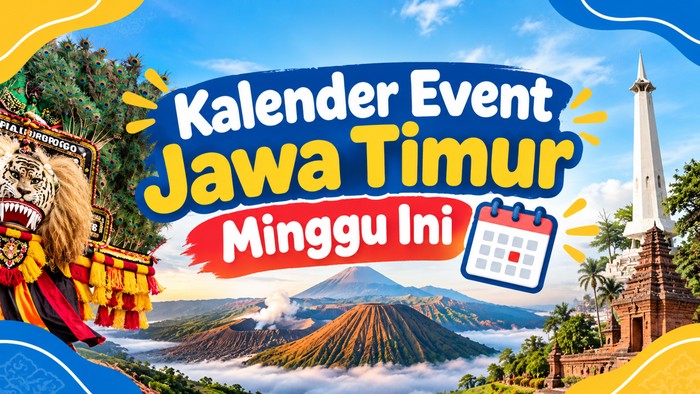 Ilustrasi kalender event Jawa Timur minggu ini.