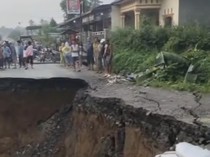 Jalan Utama STM Hulu Deli Serdang Amblas-Terputus, Ini Penyebabnya Kata BPBD