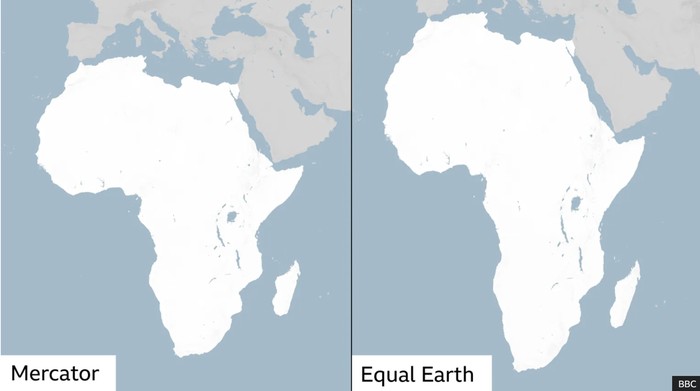 Mercator vs Equal Earth