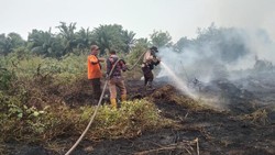 Polda Sumsel Maksimalkan Pemadaman-Pendinginan Karhutla Banyuasin