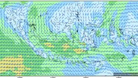 Abu Anak Krakatau Menjauh dari Lampung, Ini Arah Sebarannya