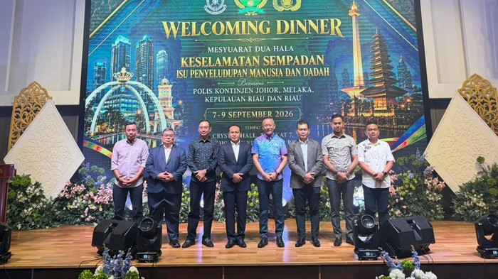 Polda Riau dan Polis Johor Malaysia kerja sama perkuat keamanan Selat Malaka
