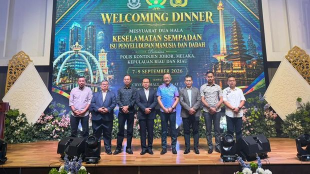 Polda Riau dan Polis Johor Malaysia kerja sama perkuat keamanan Selat Malaka