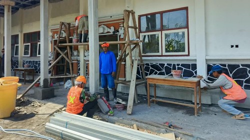 Progres revitalisasi sekolah di SDN 1 Kalianget dan SDN 2 Ringdikit, Selasa (8/9/2026). (Foto: Dok.Disdikpora Buleleng)