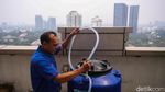 Water Mist dari Atas Gedung Wali Kota Jakarta Selatan Redam Panas