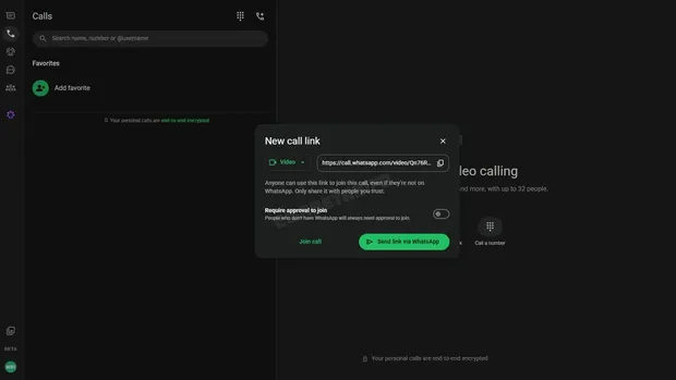 WhatsApp uji coba fitur guest call untuk telepon tanpa akun dan aplikasi