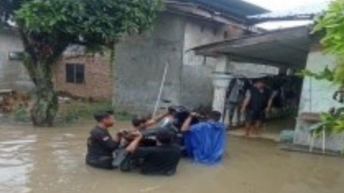 Banjir di wilayah Sumatera Utara.