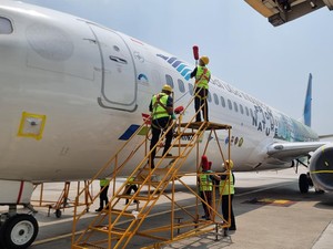 Garuda Cek Pesawat Sebelum Terbang Lagi Imbas Abu Vulkanik