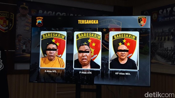 Ketiga tersangka pembobol pabril mebel di Nogosari, Boyolali yang ditangkap Polres Boyolali, Kamis (9/9/2026).