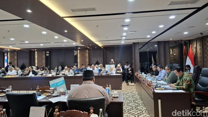Komisi B DPRD DKI Jakarta Nova Paloh dalam rapat bersama eksekutif di DPRD DKI Jakarta, Rabu (9/9/2026).