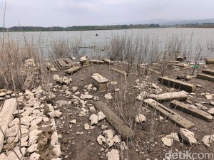 Desa yang Hilang Sejak 1970-an Muncul Lagi saat Waduk Gajah Mungkur Mengering