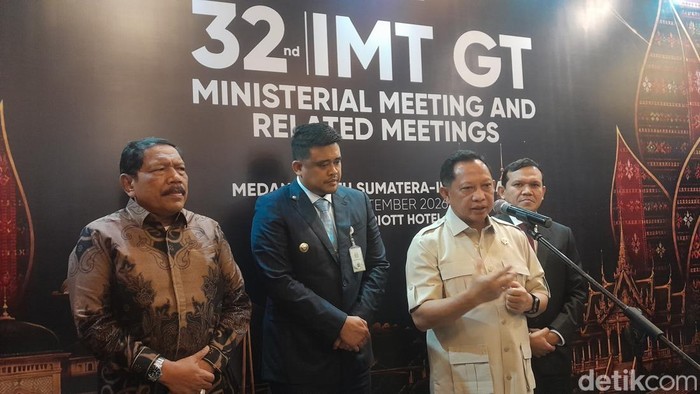 Mendagri Tito Karnavian di Medan (Nizar Aldi/detikSumut)