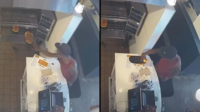 Nekat Curi Pizza Langsung dari Oven, Pria Ini Malah Kepanasan!