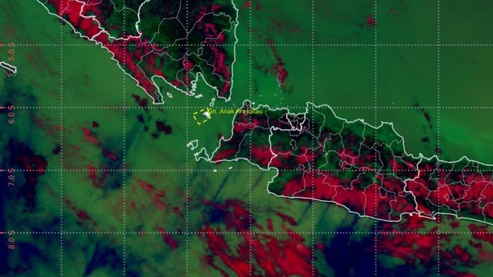 Pengamatan pergerakan abu vulkanik Gunung Anak Krakatau