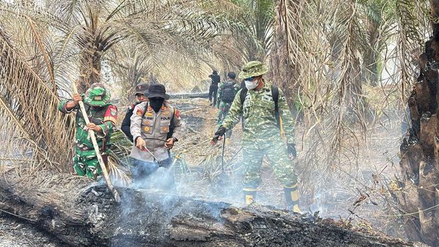 Polres Inhu dan Kodim hingga Masyarakat Peduli Api (MPA) berjibaku memadamkan kebakaran lahan seluas 20 hektare di Kecamatan Cenaku Polres Inhu dan Kodim hingga Masyarakat Peduli Api (MPA) berjibaku memadamkan kebakaran lahan seluas 20 hektare di Kecamatan Cenaku, Rabu (9/9/2026).
