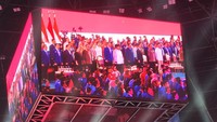 Prabowo-Gibran Hadiri HUT Ke-25 Partai Demokrat, Disambut SBY dan AHY