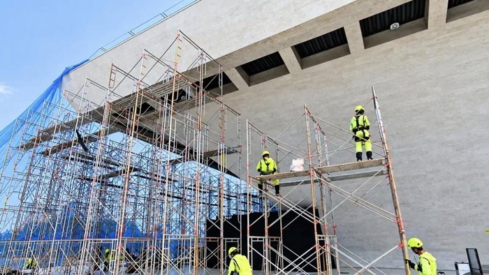 Proses perawatan Tugu Monas (dok. Istimewa)