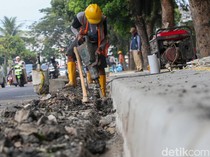 Tingkatkan Kenyamanan Pejalan, Pedestrian di Bintaro Jaksel Ditata