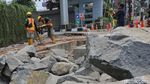 Trotoar Gatot Subroto Dipercantik, Revitalisasi Ditargetkan Rampung November
