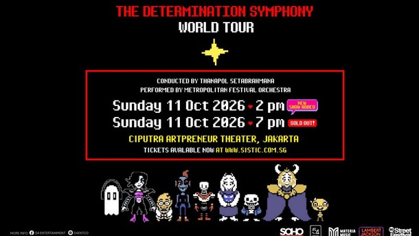 Konser Orkestra Game Undertale Digelar di Jakarta 11 Oktober