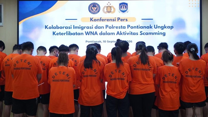 31 WNA Malaysia-Taiwan Ditangkap di Hotel Pontianak, Diduga Scamming