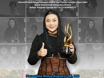 Bupati Brebes Paramitha Raih Penghargaan Daerah Peduli UMKM-Potensi Lokal 2026