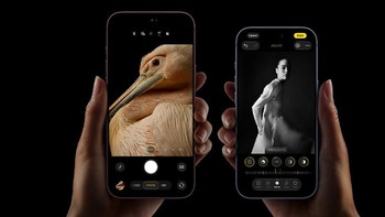 iPhone 18 Pro membawa layar Super Retina XDR OLED 6,3 inch, sementara versi Pro Max tampil lebih lega dengan bentang 6,9 inch. Foto: Apple
