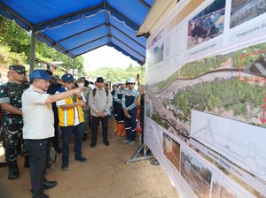 Mendagri Tinjau Pembangunan Sabo Dam dan Huntap Pascabencana di Tapteng