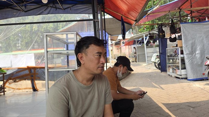 Koordinator Lapak Taman Puring Asmuni (Taufiq/detikcom)