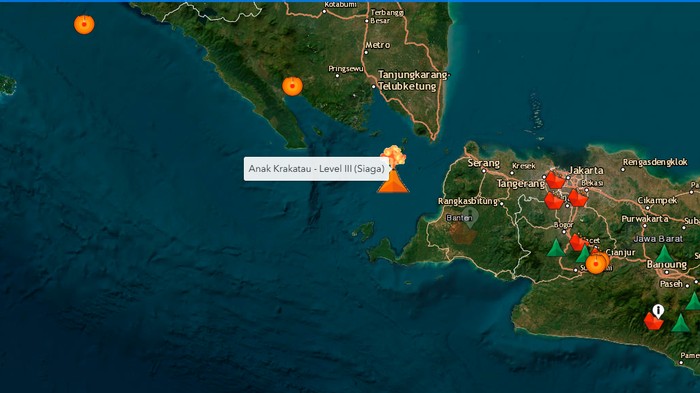 Peta Gunung Anak Krakatau
