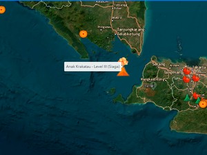 Detektor Anomali Air Laut Sempat Mati Saat Erupsi Anak Krakatau, BRIN: Perlu Ditambah