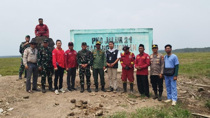 Tim Satgas Karhutla meninjau langsung SM Padang Sugihan.