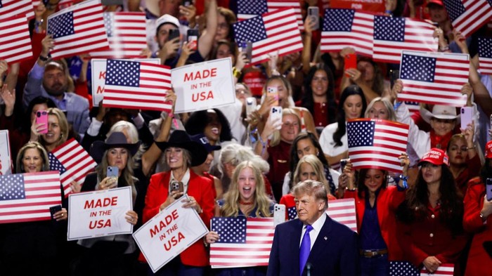 Presiden Amerika Serikat Donald Trump menghadiri Konvensi Nasional Partai Republik untuk Pemilu Paruh Waktu di Dallas, Texas, Amerika Serikat, Rabu (9/9/2026). REUTERS