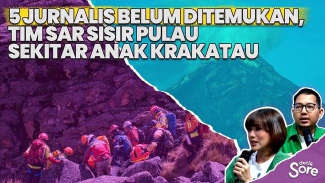 Hari ke-4 Pencarian 5 Jurnalis Hilang di Anak Krakatau