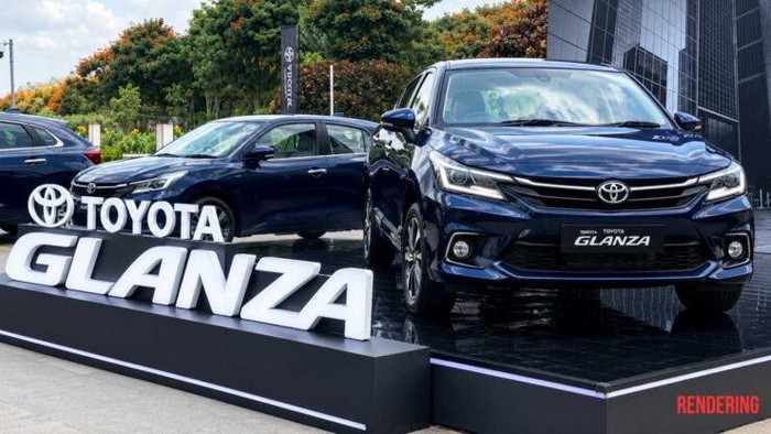 Ilustrasi Toyota Glanza terbaru.