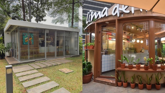 Kafe di taman perkantoran