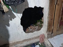 Tak Ada Takutnya, Maling Pasuruan Lubangi Tembok Rumah Lalu Gondol Motor