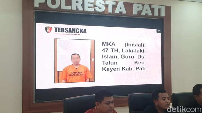 Rilis kasus kekerasan seksual santriwati di Pati, Jumat (11/9/2026).