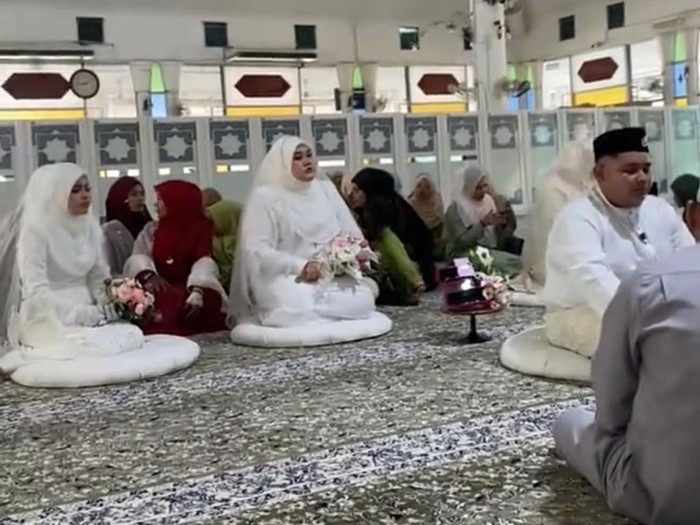 Viral di media sosial, pria ini diluruskan tak menikah dengan 3 wanita sekaligus di masjid.