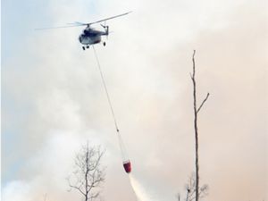 Helikopter Rusia Dikerahkan ke Kalteng, Perkuat Operasi Water Bombing Karhutla