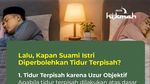 Hukum Suami Istri Tidur Terpisah dalam Islam