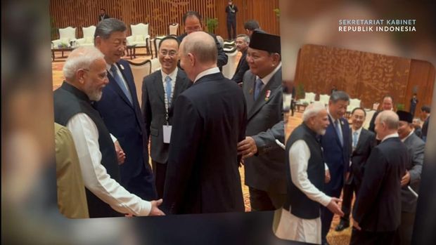 Momen akrab Prabowo, Putin, Xi Jinping, hingga PM Modi sebelum pembukaan KTT BRICS, India, Sabtu (12/9/2026).