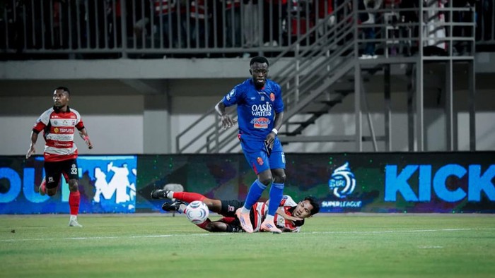 Persijap Jepara ketika melawan Madura United di Gelora Madura Ratu Pamelingan Pamekasan.