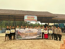 Cegah Karhutla, Sespimti Polri Gelar Baksos dan Edukasi Warga di Kalteng