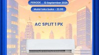 Beli AC Baru 1 PK di Transmart Full Day Sale, Bisa Diskon Rp 1,7 Juta!