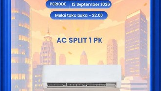 Beli AC Baru 1 PK di Transmart Full Day Sale, Bisa Diskon Rp 1,7 Juta!