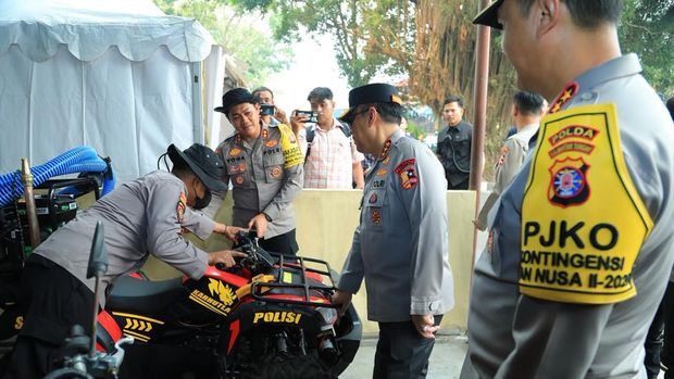 Wakapolri Komjen Dedi Prasetyo mengunjungi Palangka Raya, Kalimantan Selatan (Kalteng) untuk mengecek penanganan karhutla, Jumat (11/9/2026).